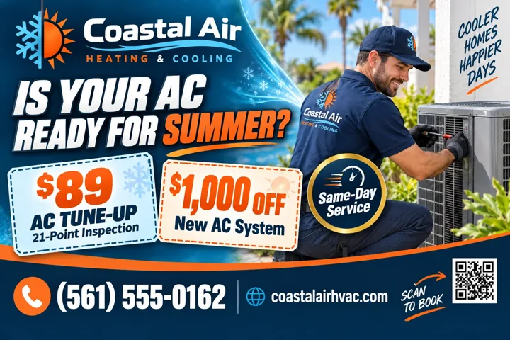 HVAC postcard design